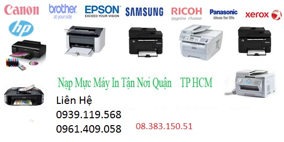 thay mực máy in tận nơi quận Tân Phú