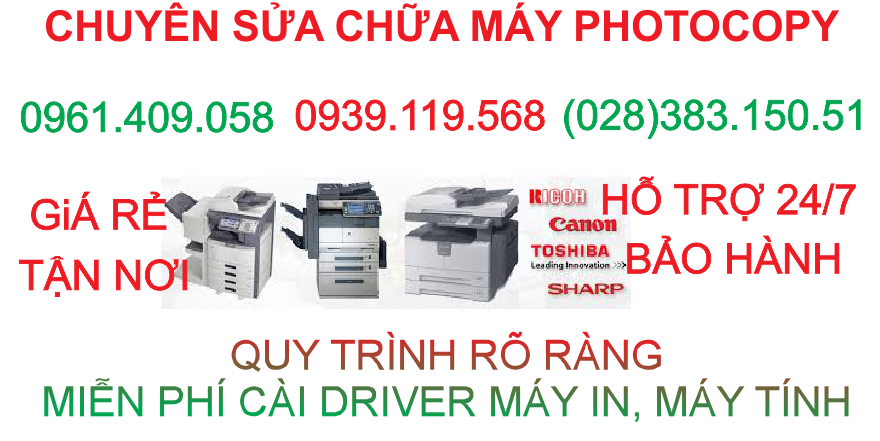 sửa máy photo tận nơi quận Tân Phú